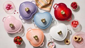 Le Creuset Quietly Drops Hearts Collection for Valentine’s Day; We Say It’s the Perfect Gift Le Creuset Hearts Collection With Heart Knobs