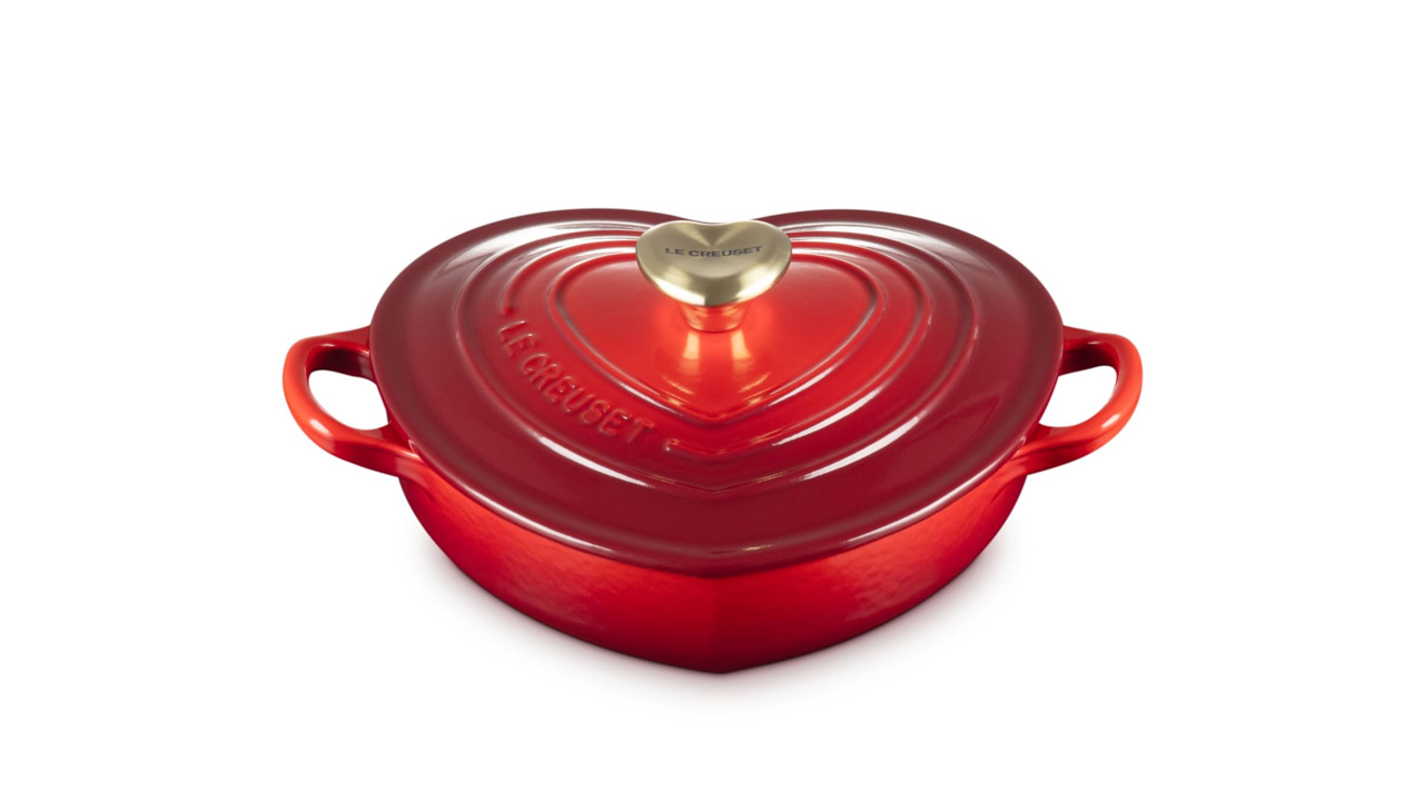 Le Creuset’s Shallow Heart Cocotte