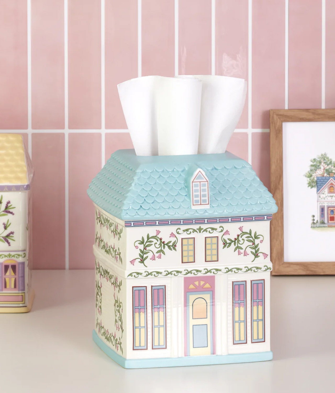 Lenox Spice Village Tissue Box Holder has delightful design