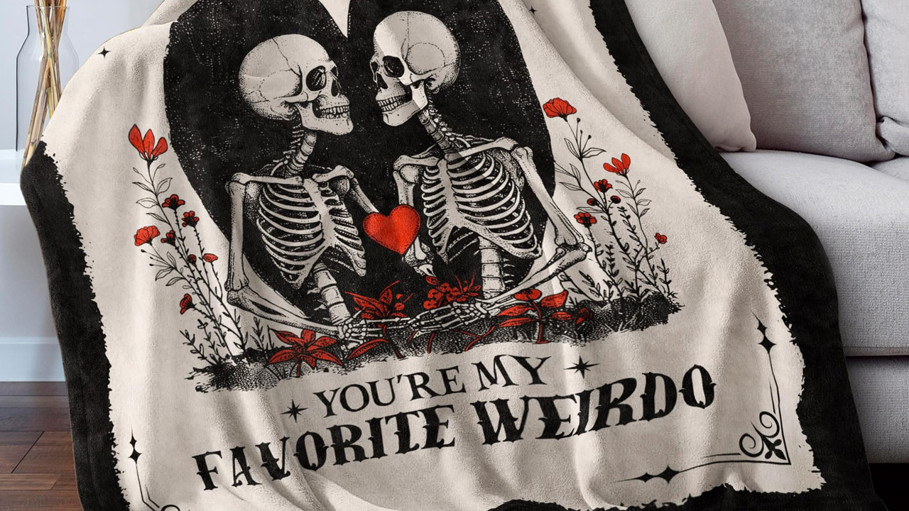 Skeleton Couple Blanket