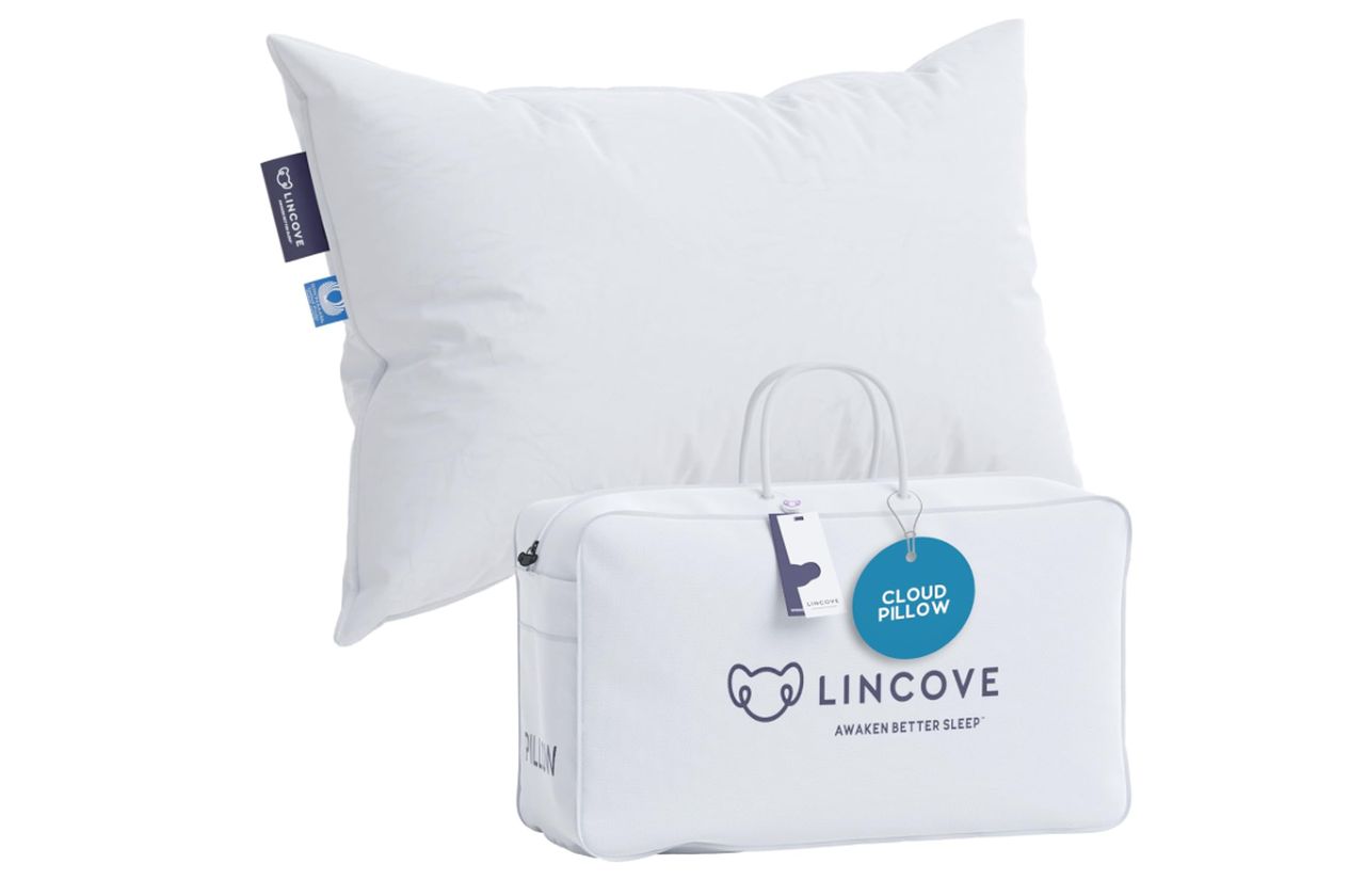 Lincove Cloud Natural Canadian Down & Waterfowl Feather Pillow