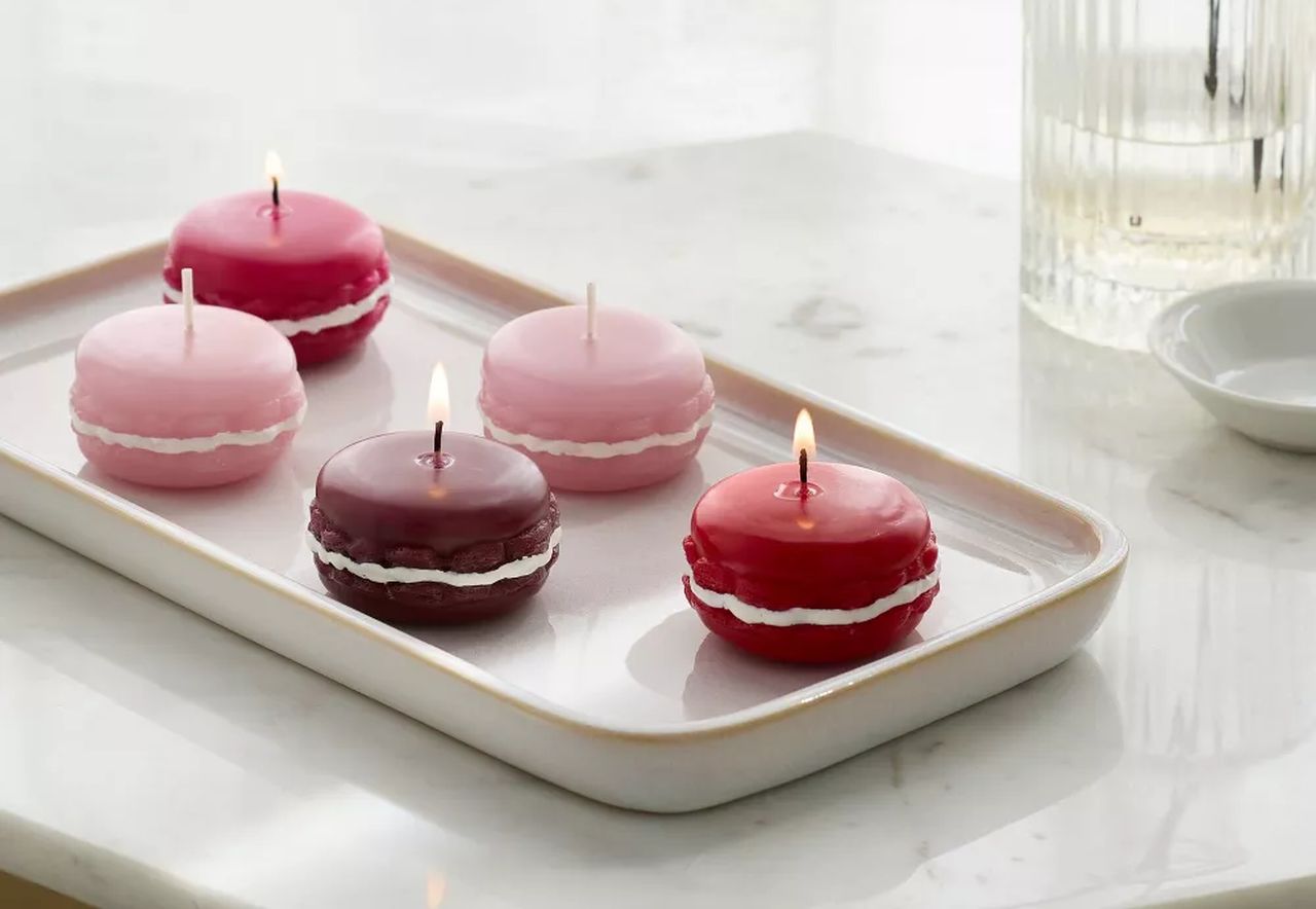 Macaron Figural Tealight Candle Set