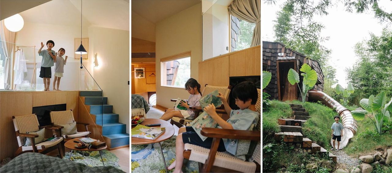 Meow House by JumpingHouseLab in China Blends Into Landscape and Frames Outside Views