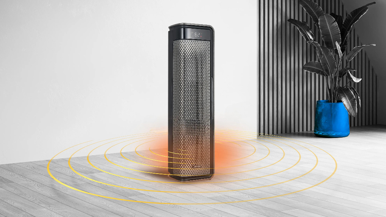 Midea Dual-Flex Heater with 60-degree oscillation