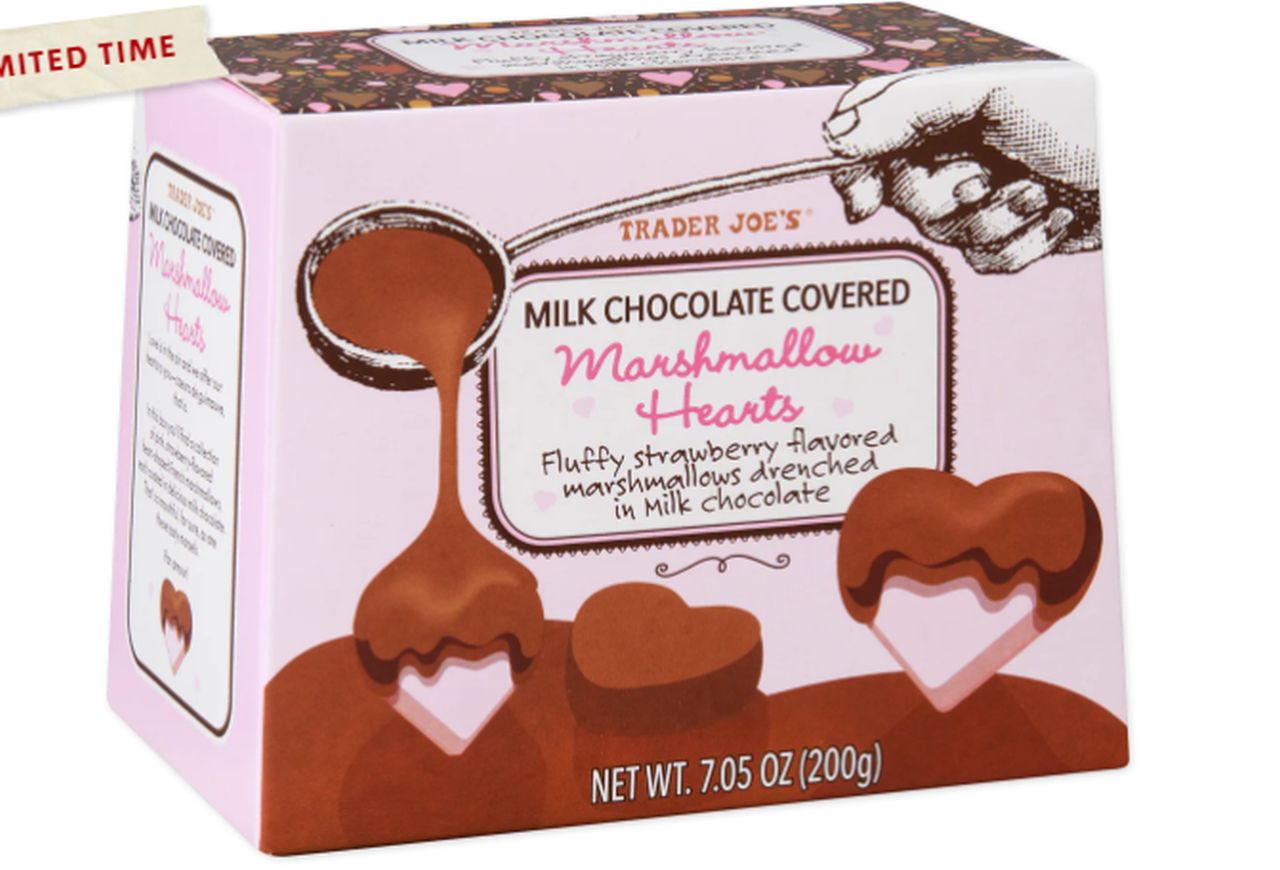 Milk Chocolate Covered Marshmallow Hearts