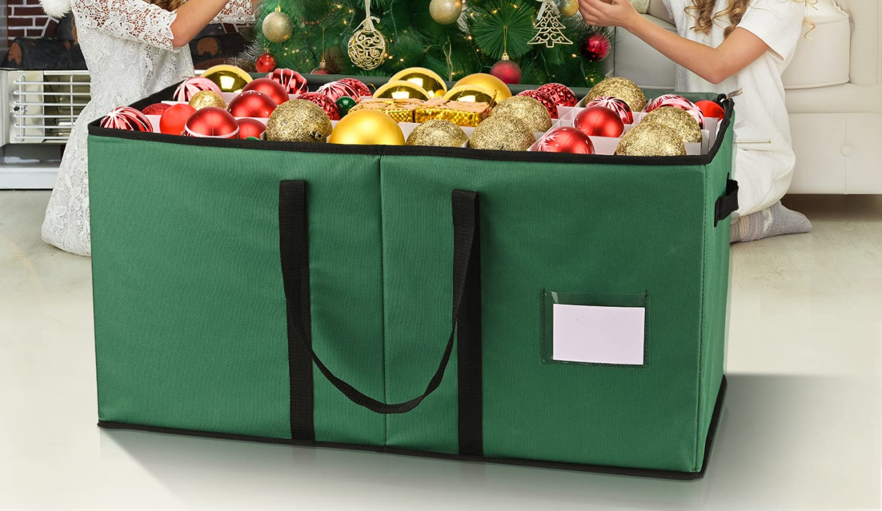 Mrrihand Christmas Ornament Storage Box