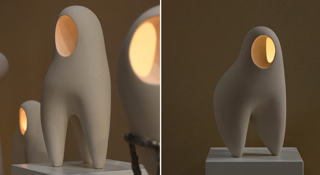 Nomad II Ceramic Lamp by Sofia Karnukaeva