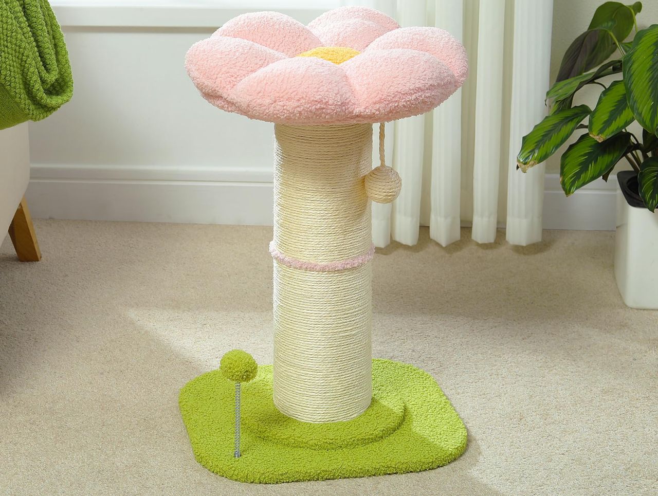 PEQULTI Flower Cat Scratching Post