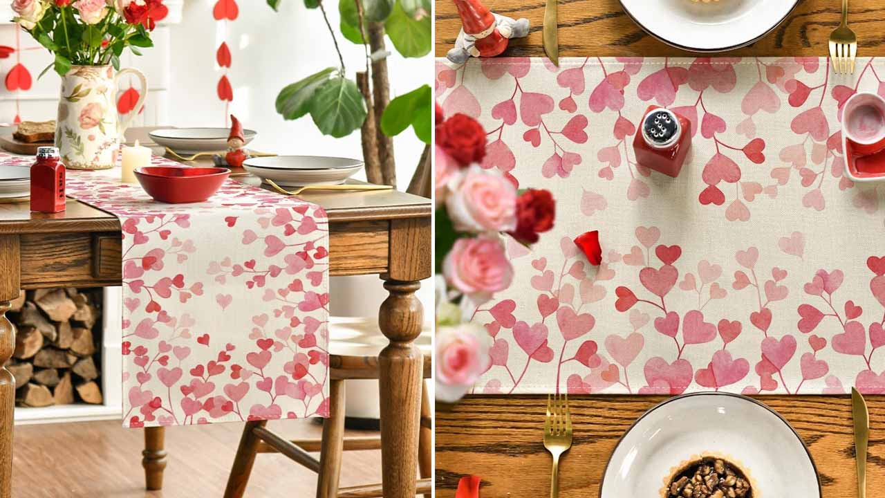Pink-Love-Valentines-Table-Runner