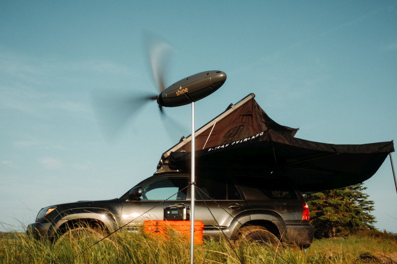 Shine 2.0 Portable Wind Turbine Generates up to 50W of Power