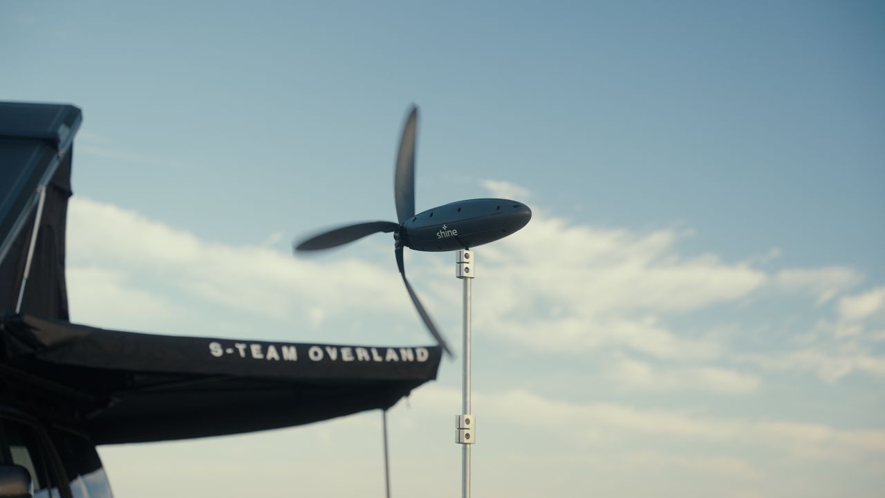 Shine 2.0 Portable Wind Turbine Generates up to 50W of Power