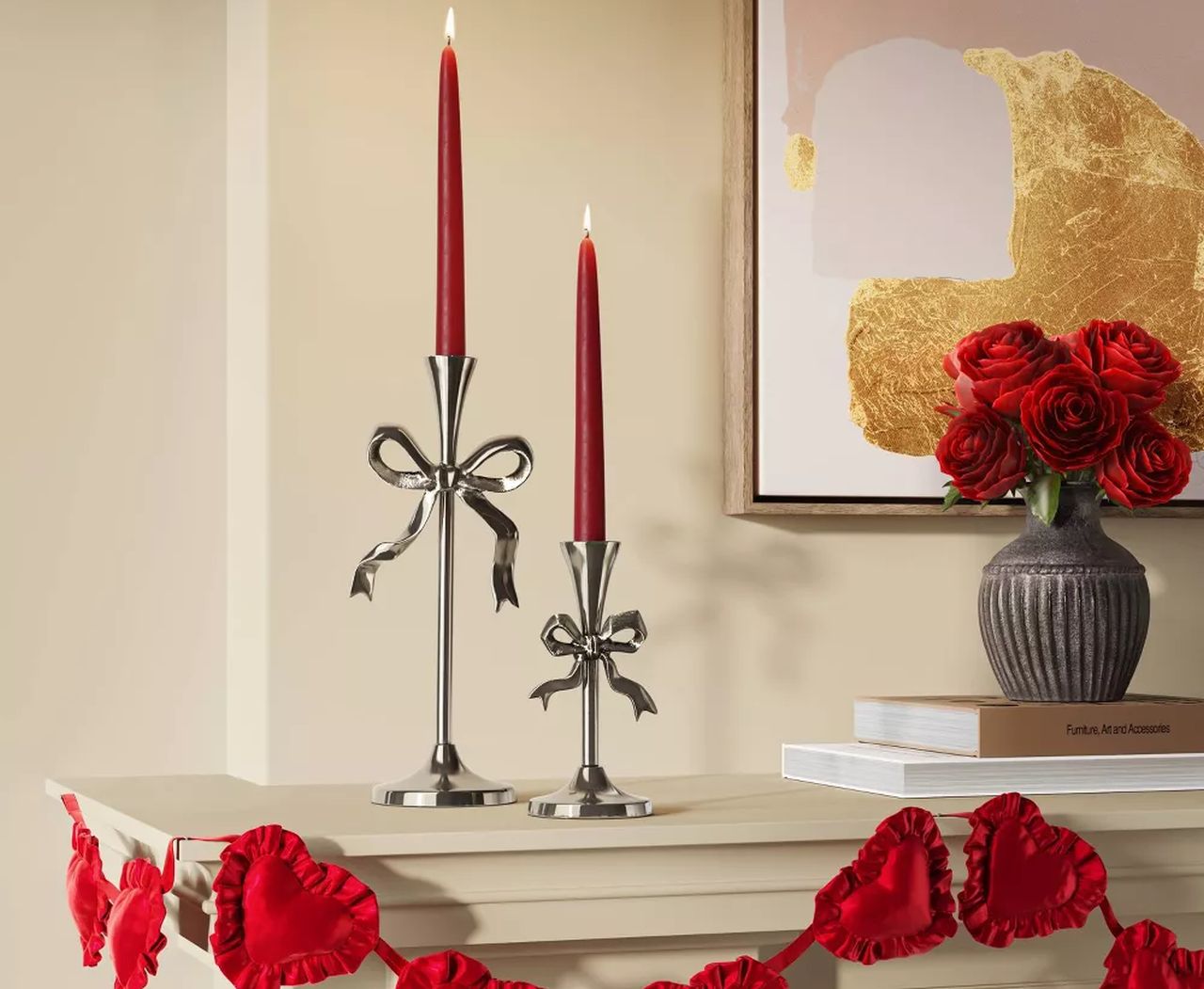 Short Bow Taper Candle Holder