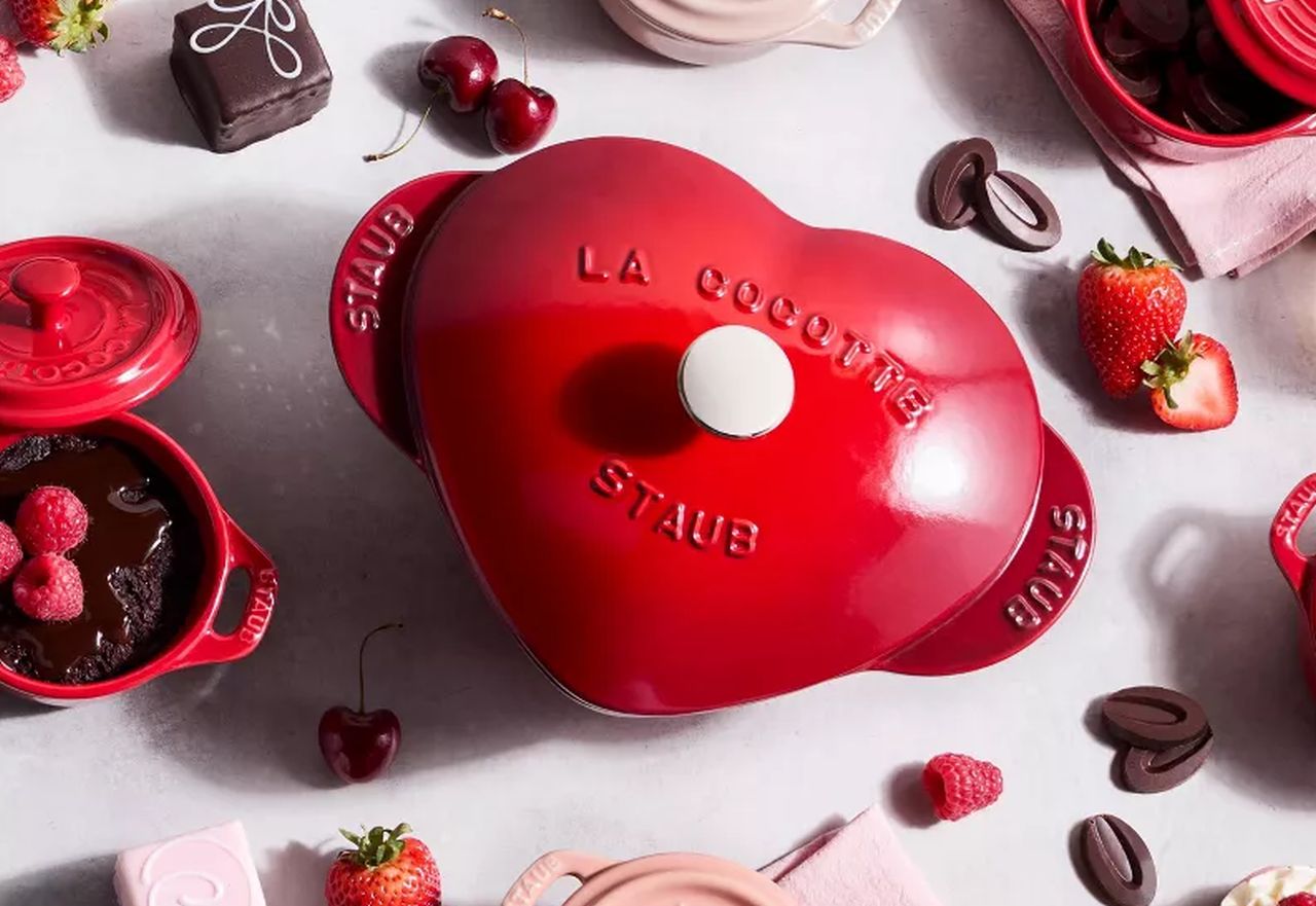 Staub Cast Iron Heart Cocotte