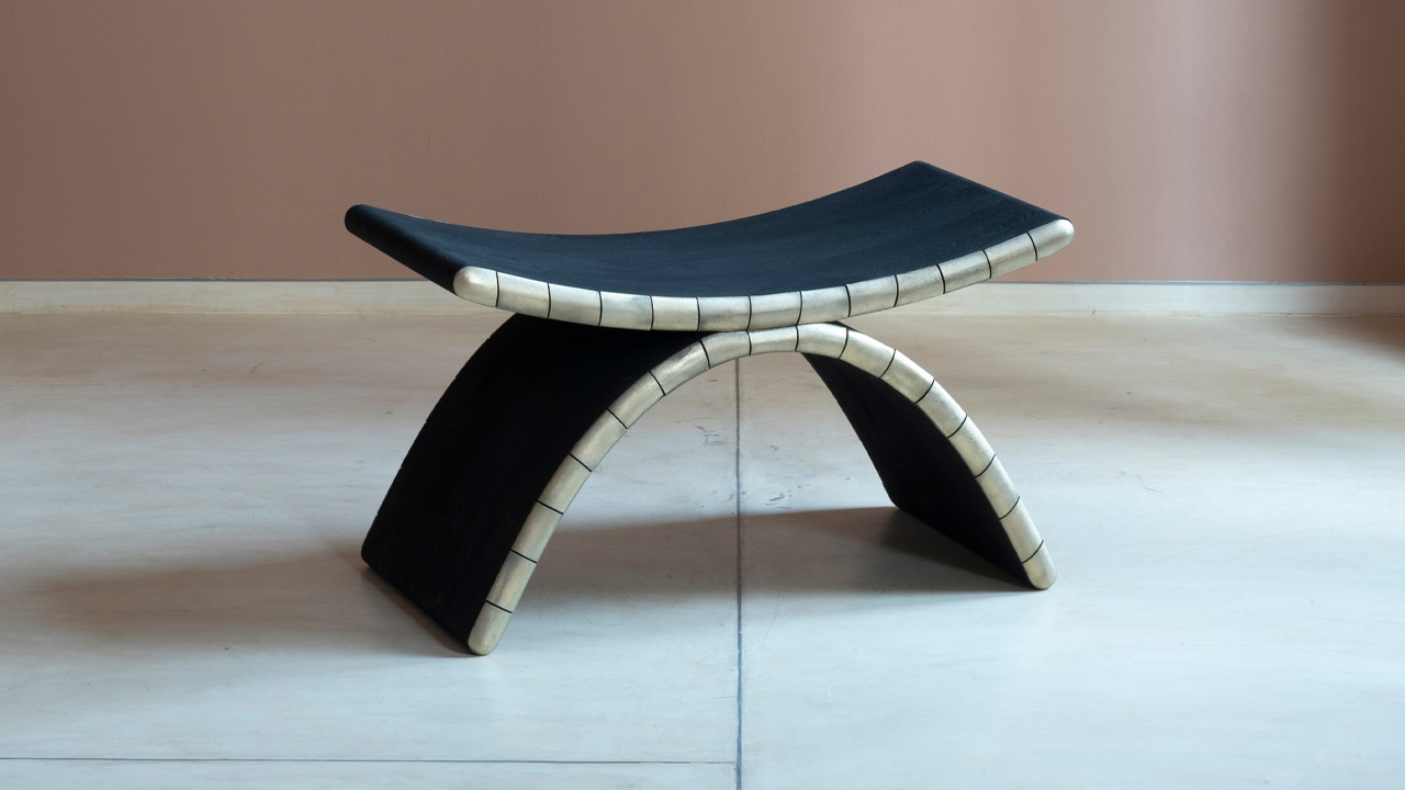 Tarang stool by Kelly Wearstler