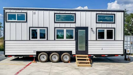 Two-Bedroom Camden Tiny House Provides Perfect Privacy in Linear Layout The-Camden-tiny-house
