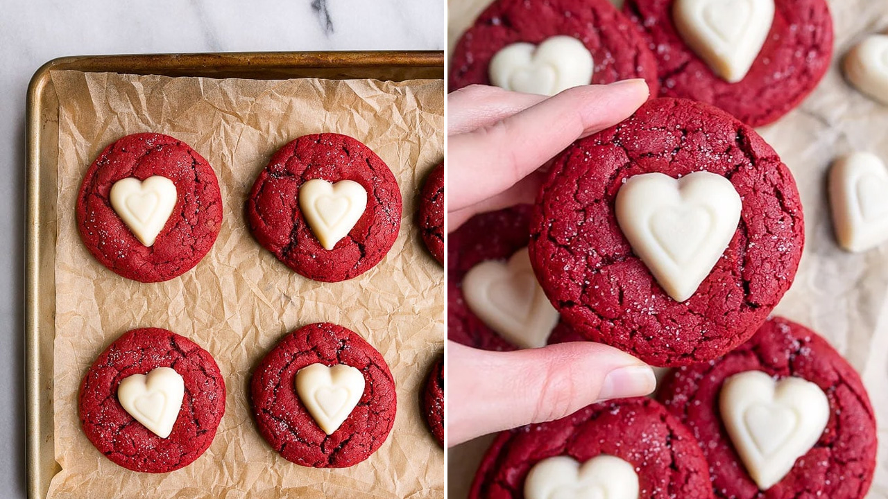 Red Velvet Sugar Cookies