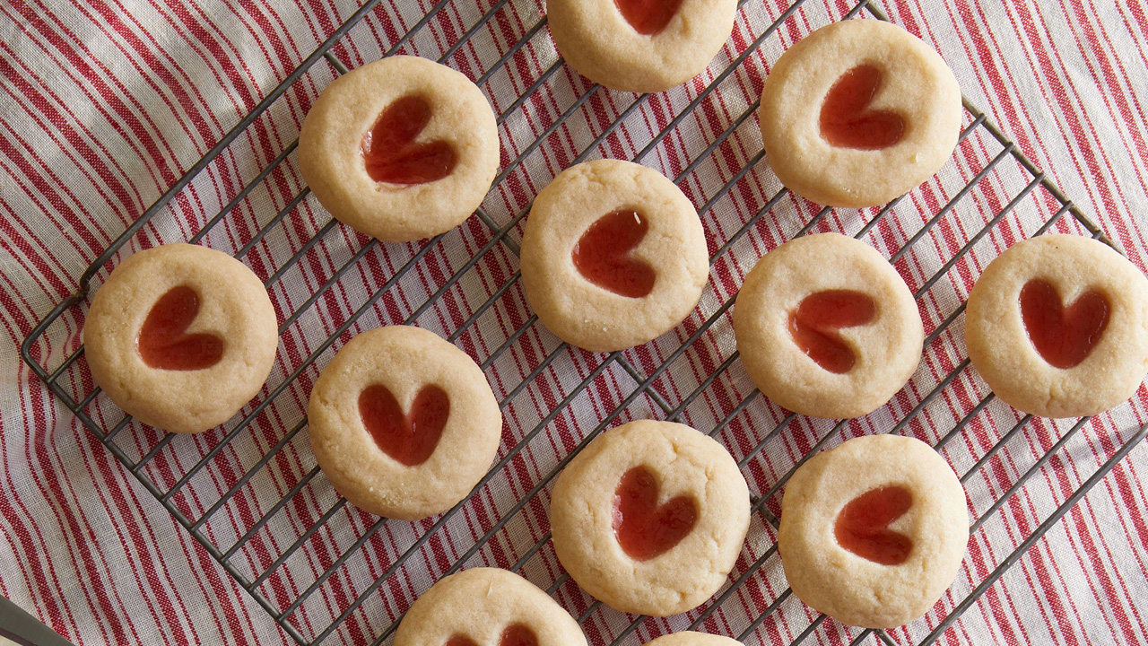 Heart Thumbprint Cookies
