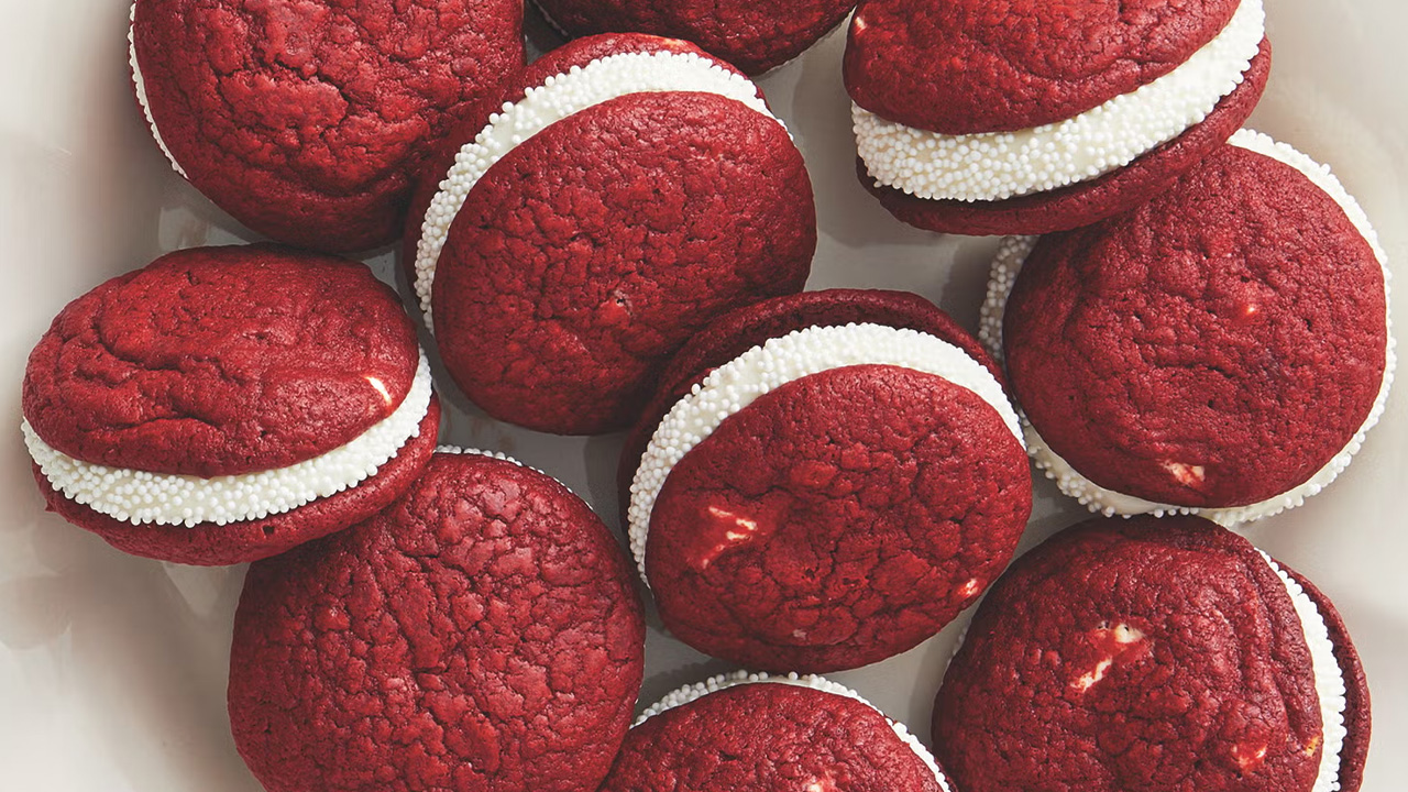 Red Velvet Sandwich Cookies