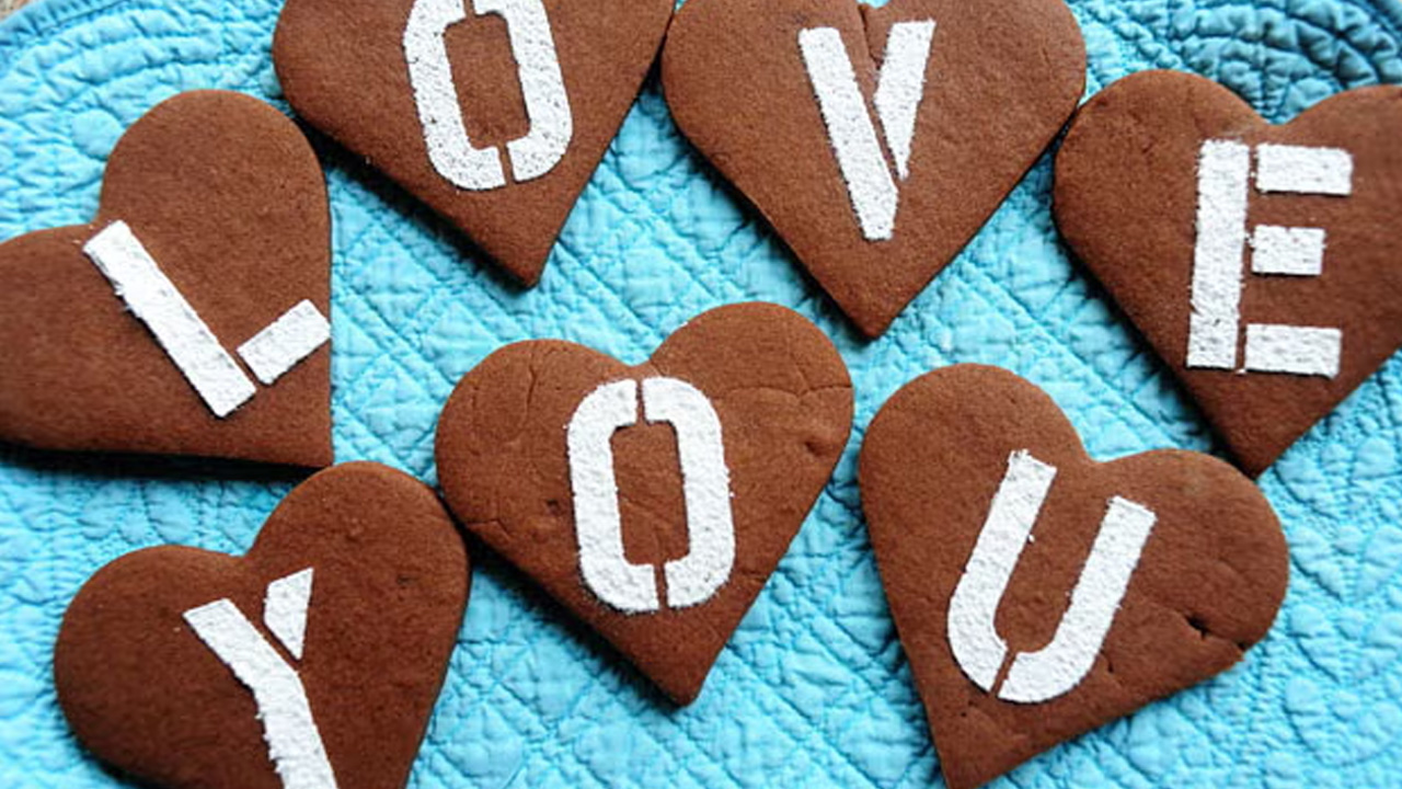 Chocolate Valentine Cookies