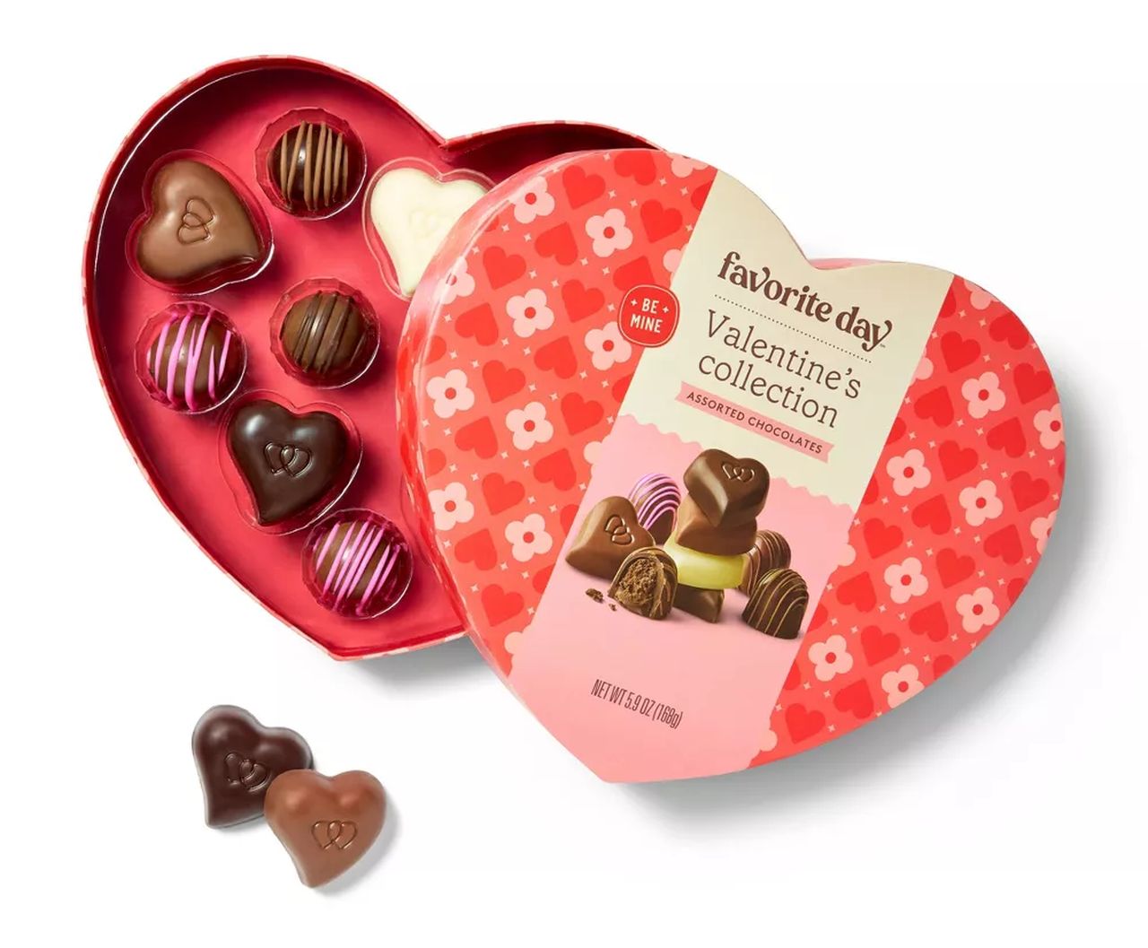 Valentine's Assorted Chocolate Truffle Candy Heart Box