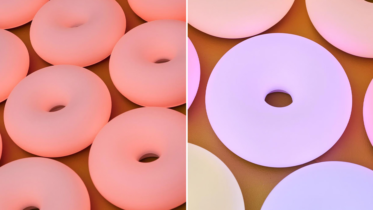 Varmblixt donut-shaped lamp