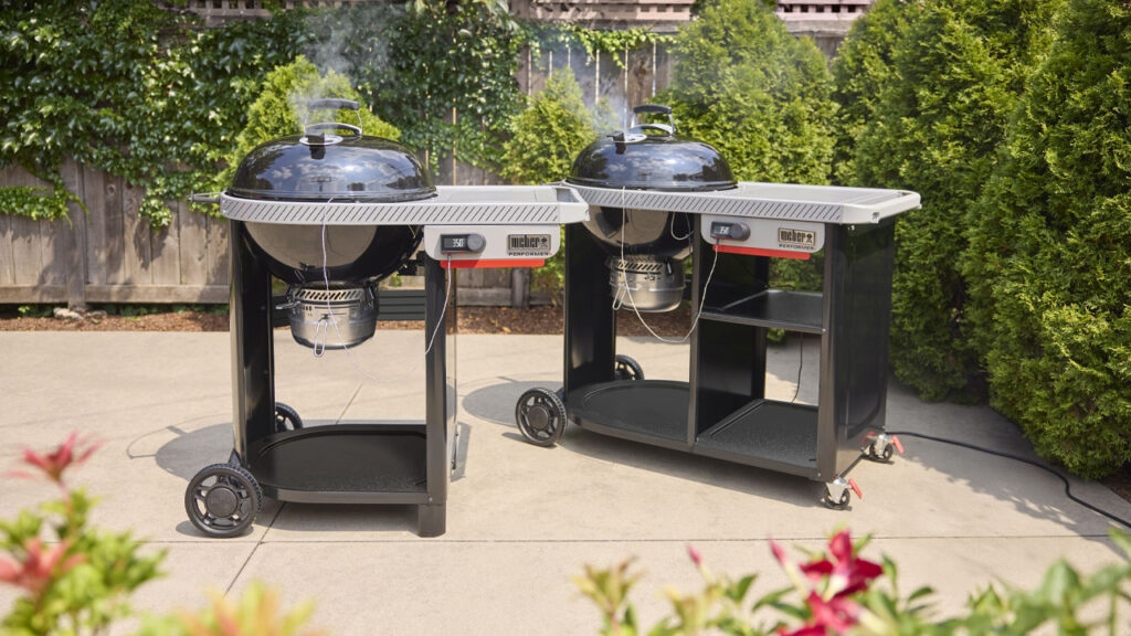 Weber Performer Charcoal Grill With LCD Wi-Fi Enabled Controller Regulates Temperature Automatically
