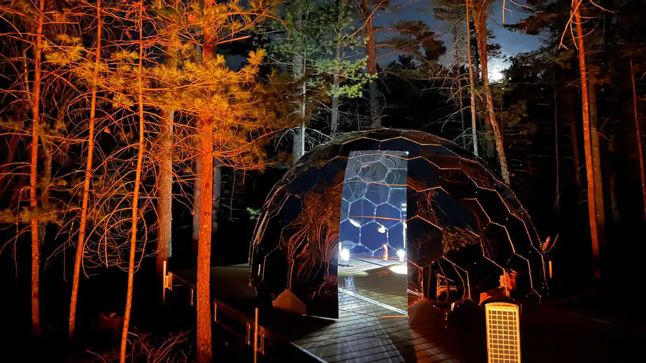 Dells Dome-3 at night