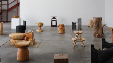 Reclaimed Wood From LA Wildfires Gets Second Life as Functional Furniture From the Upper Valley in the Foothills, Marta Exhibition featured image