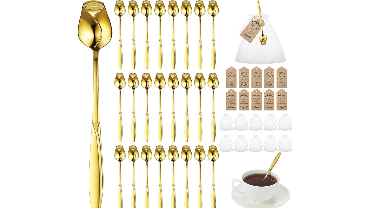 Rose Shaped Teaspoons