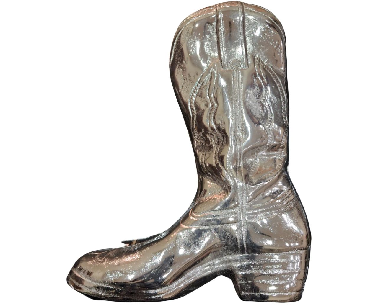 Aluminum Cowboy Boot Tabletop Décor