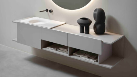 Antoniolupi Expands Nemesis Collection With New Integrated Washbasin Countertop