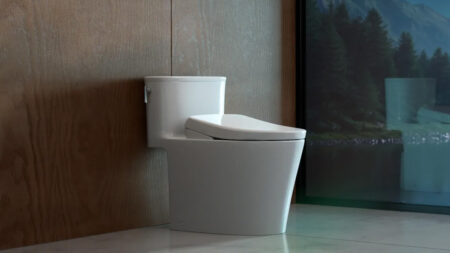 Aurora Washlet + S7A One Piece Bidet Toilet for Luxruious Bathroom Experience