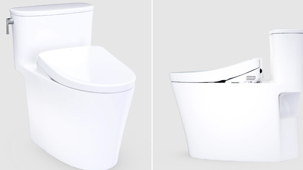 Aurora Washlet + S7A One Piece Bidet Toilet_1