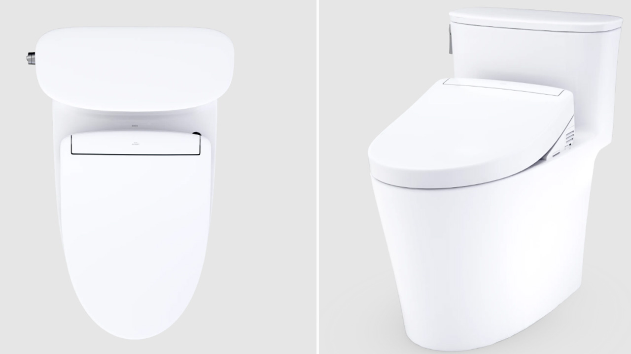 Aurora Washlet + S7A One Piece Bidet Toilet_2
