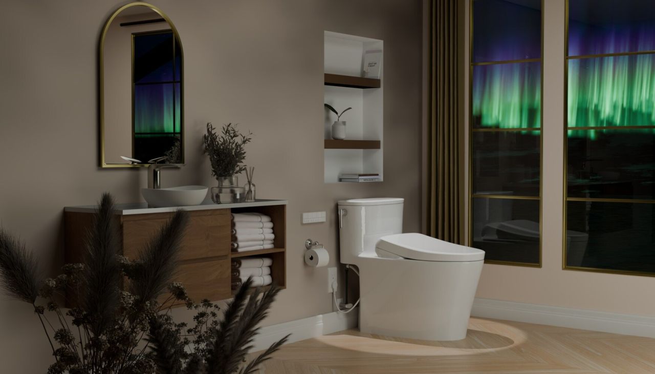 Aurora Washlet + S7A One-Piece Bidet Toilet_5