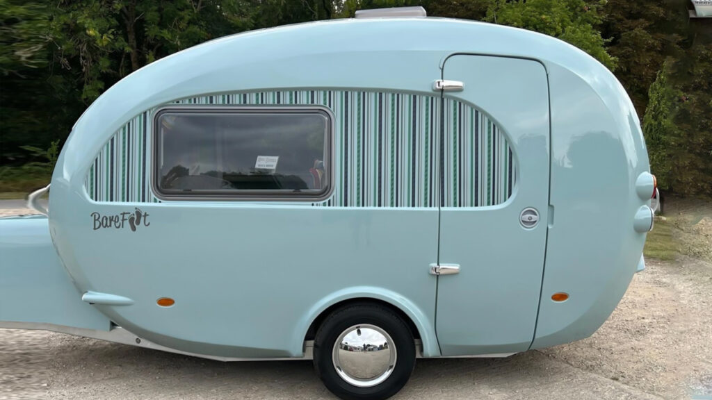 Barefoot Bothy Packs Solar Power and Convertible Beds in Robin’s Egg-Size Camper Bothy camper trailer