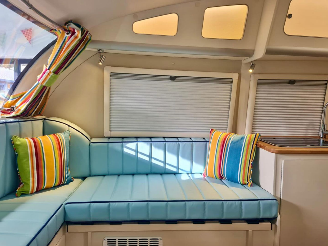 Bothy camper trailer living room