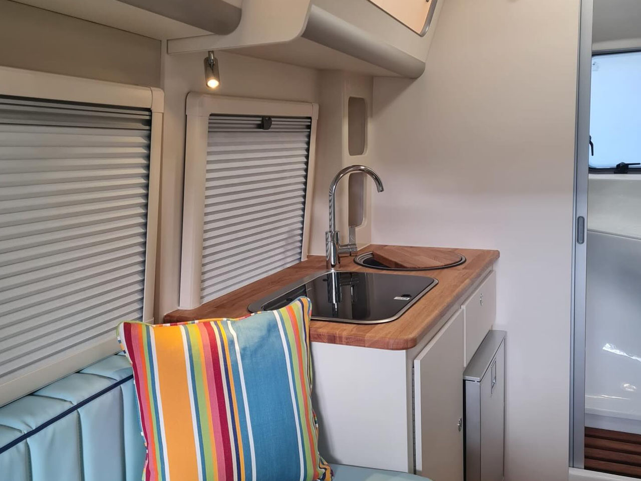 Bothy camper trailer sink and faucet