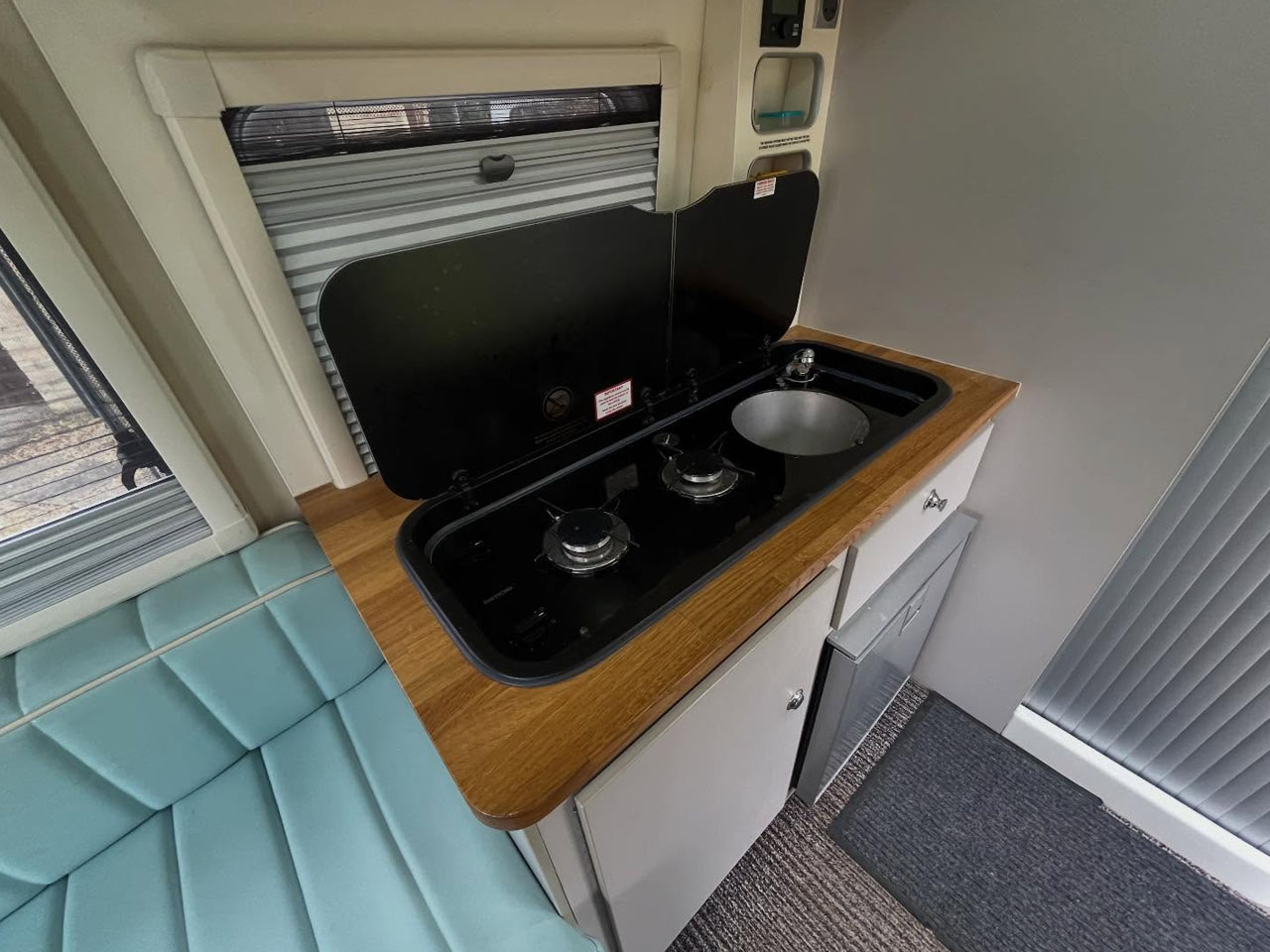 Bothy camper trailer kitchen