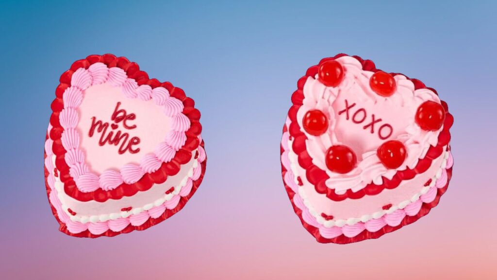 Baskin Robbins heart cakes