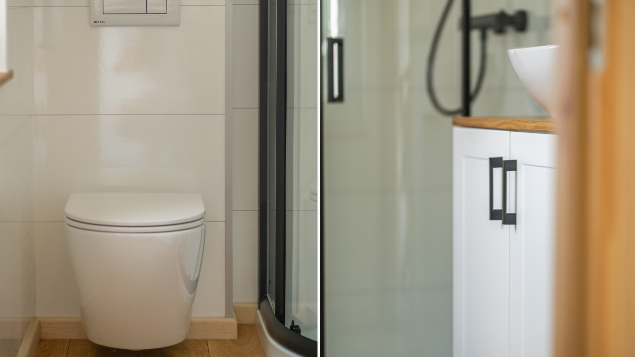 Bathroom of Evergreen Tiny House