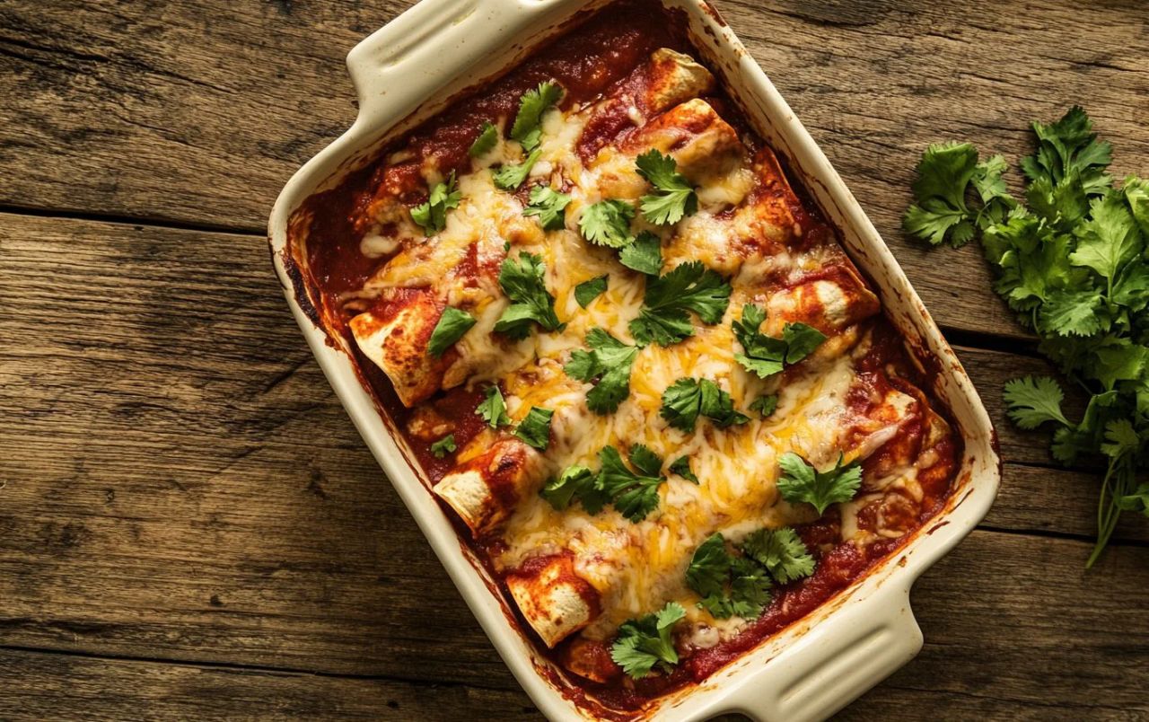 Black Bean Vegan Enchiladas