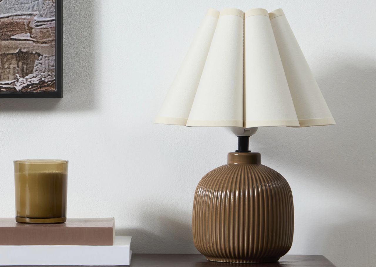 Brown Ceramic Table Lamp