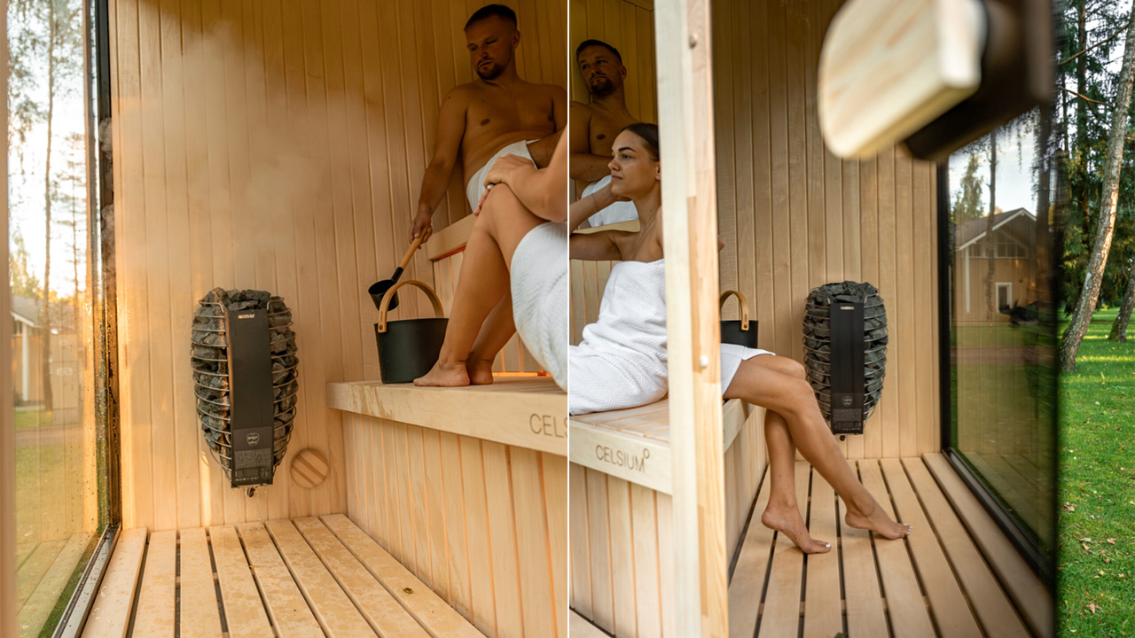 Celsium’s Jonas Sauna With Burnt-Wood Exterior