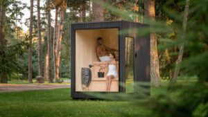 Celsium’s Jonas Sauna With Burnt-Wood Exterior
