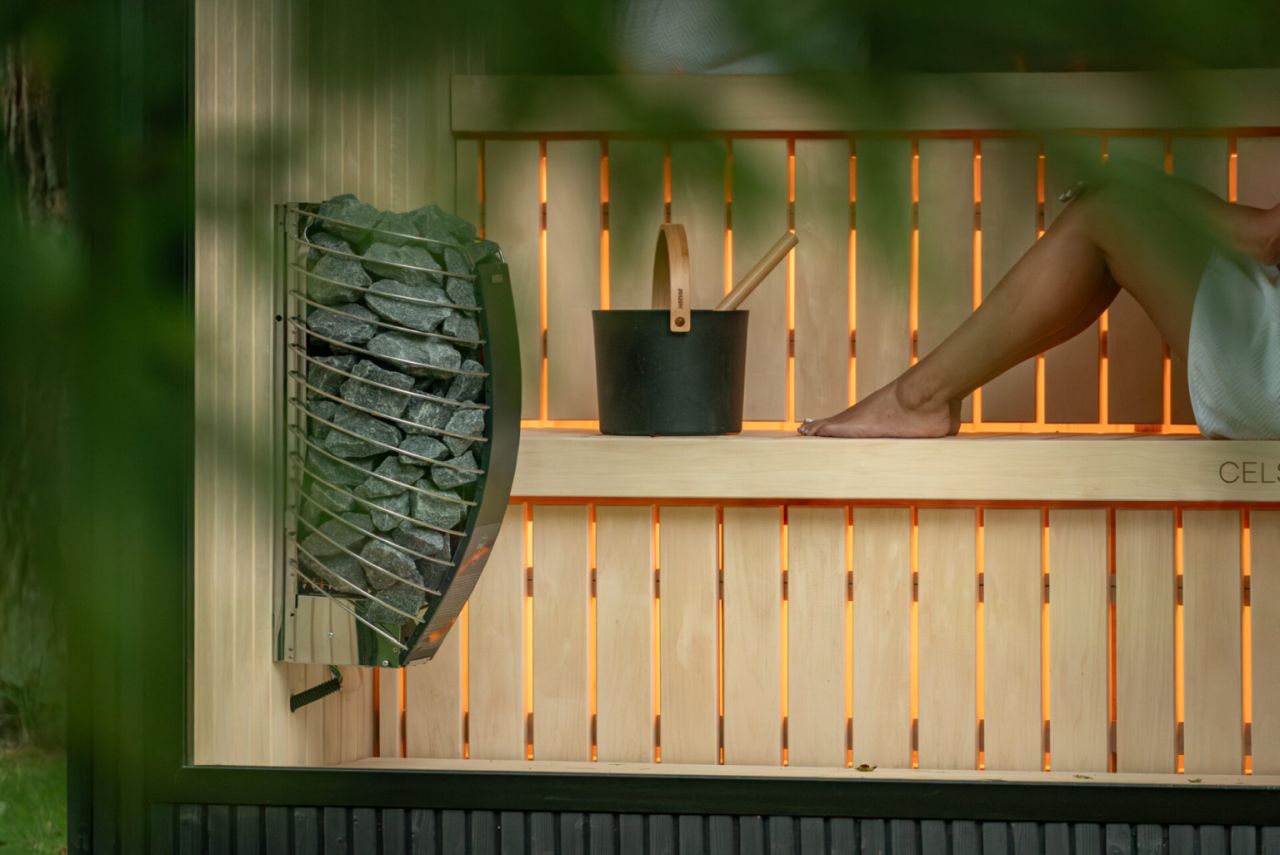 Celsium’s Jonas Sauna With Burnt-Wood Exterior