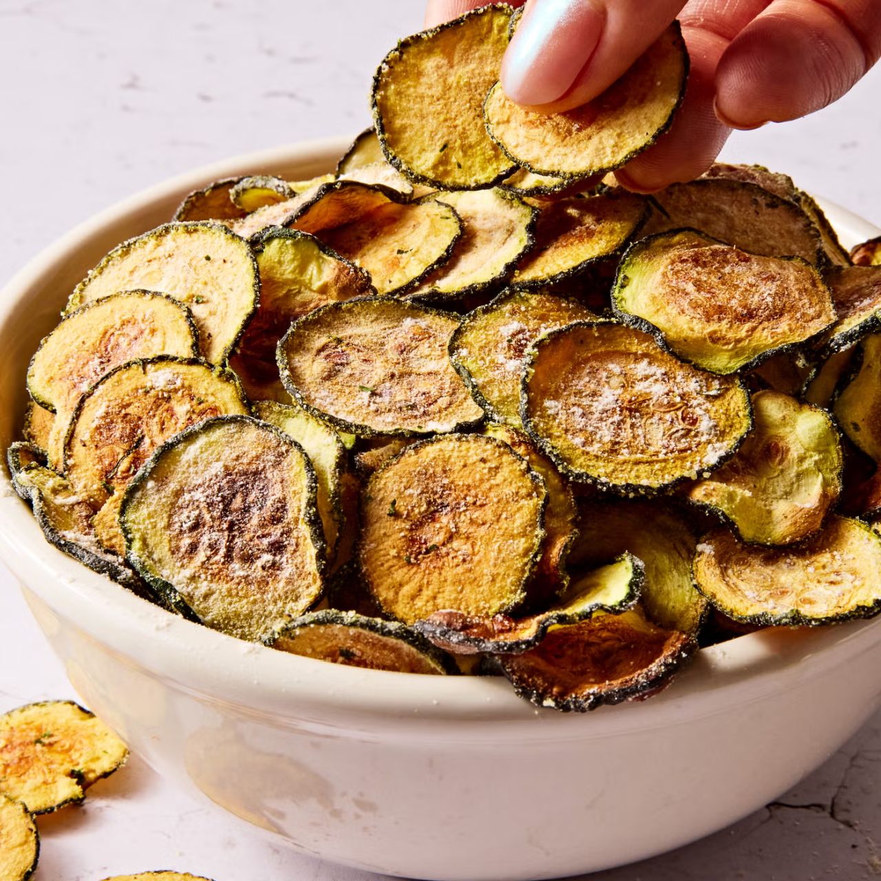 Cool Ranch Zucchini Chips