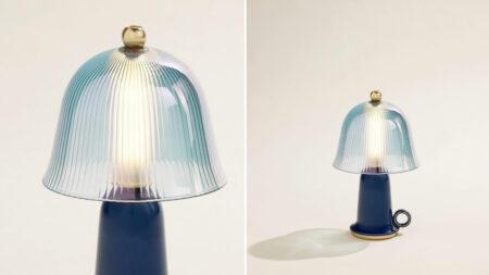 Liora Portable Lamp Reimagines Traditional Bugia Candle Holder Into Chic Luminary Liora Portable Lamp From the Dumos Collection