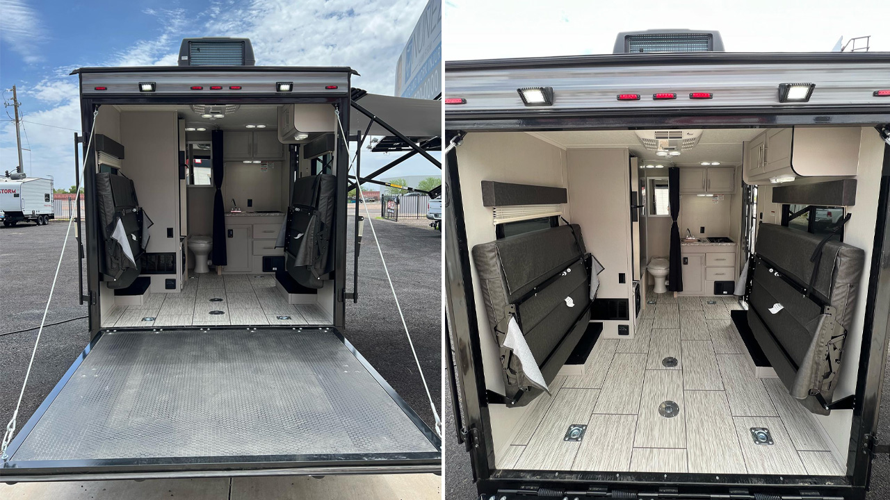 Dune Sport 10-Foot Mini Toy Hauler Comes With Bathroom