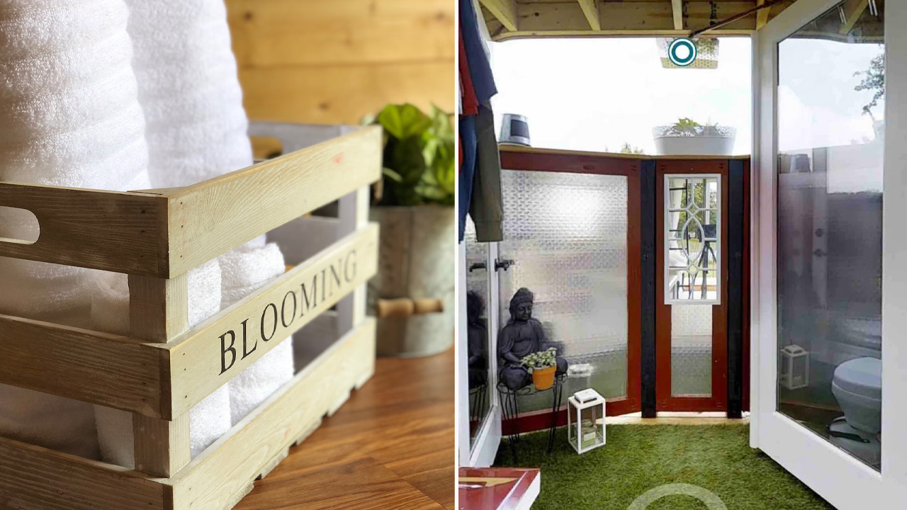 Firehouse Tiny House in Eatonton_Outdoor Shower